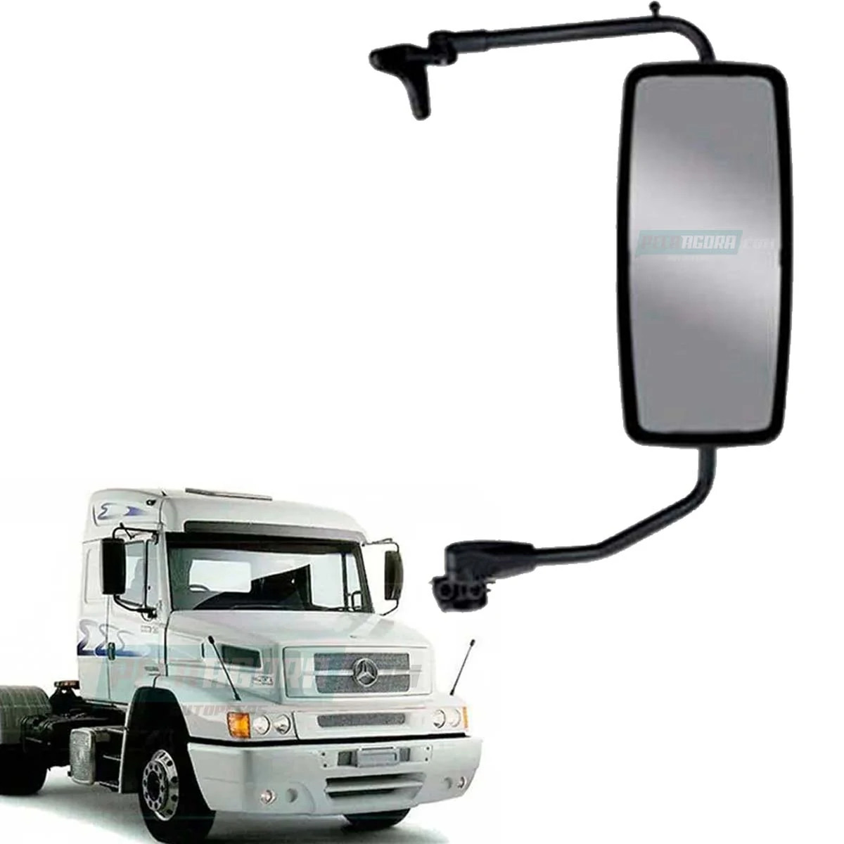 ESPELHO MERCEDES BENZ 1938 INTEIRICO SEM DESEMBACADOR CONVEXO COMPLETO DIREITO F