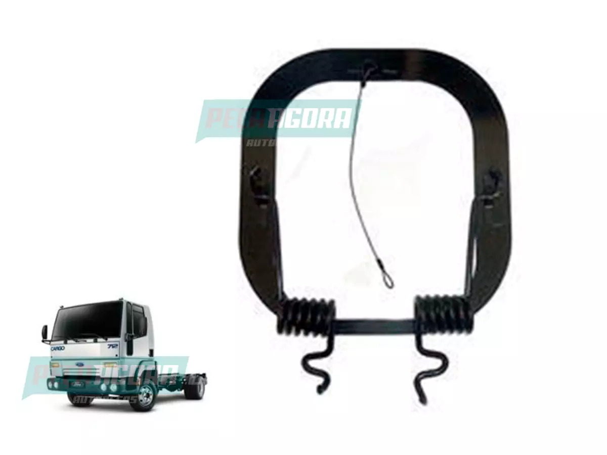 SUPORTE E MOLA COIFA ALAVANCA CAMBIO FORD CARGO 712 814 815 (2UH711081-96HU7W097