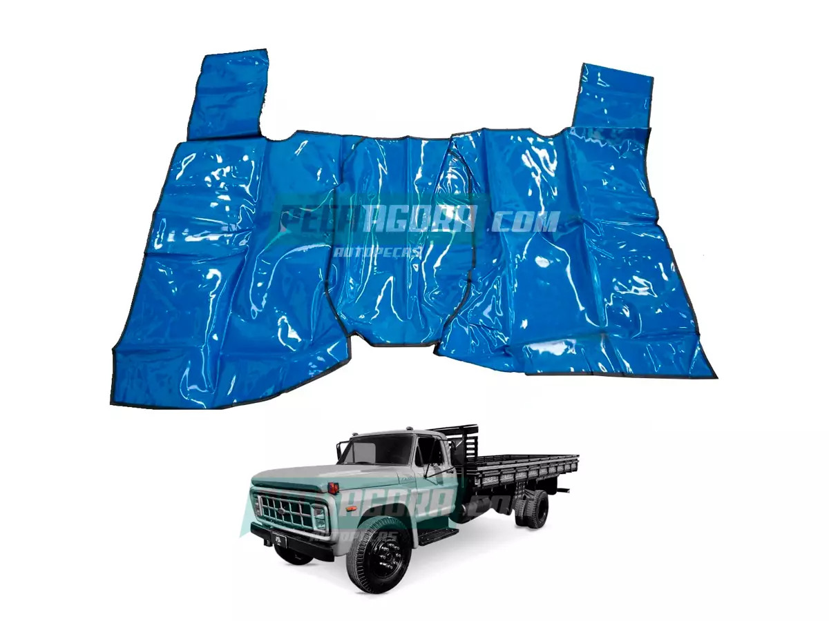 TAPETE VINIL AZUL FORD F600 F11000 F13000 F22000 AVARENTAO 72 A 92 (86TU8113000A