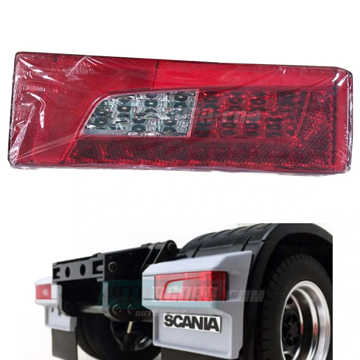 LANTERNA TRASEIRA LED DIREITO PARA SCANIA NTG SERIE 5 SERIE 6 STREAMLINE - 2013.. (1905043-2241858-1905042-L2019)