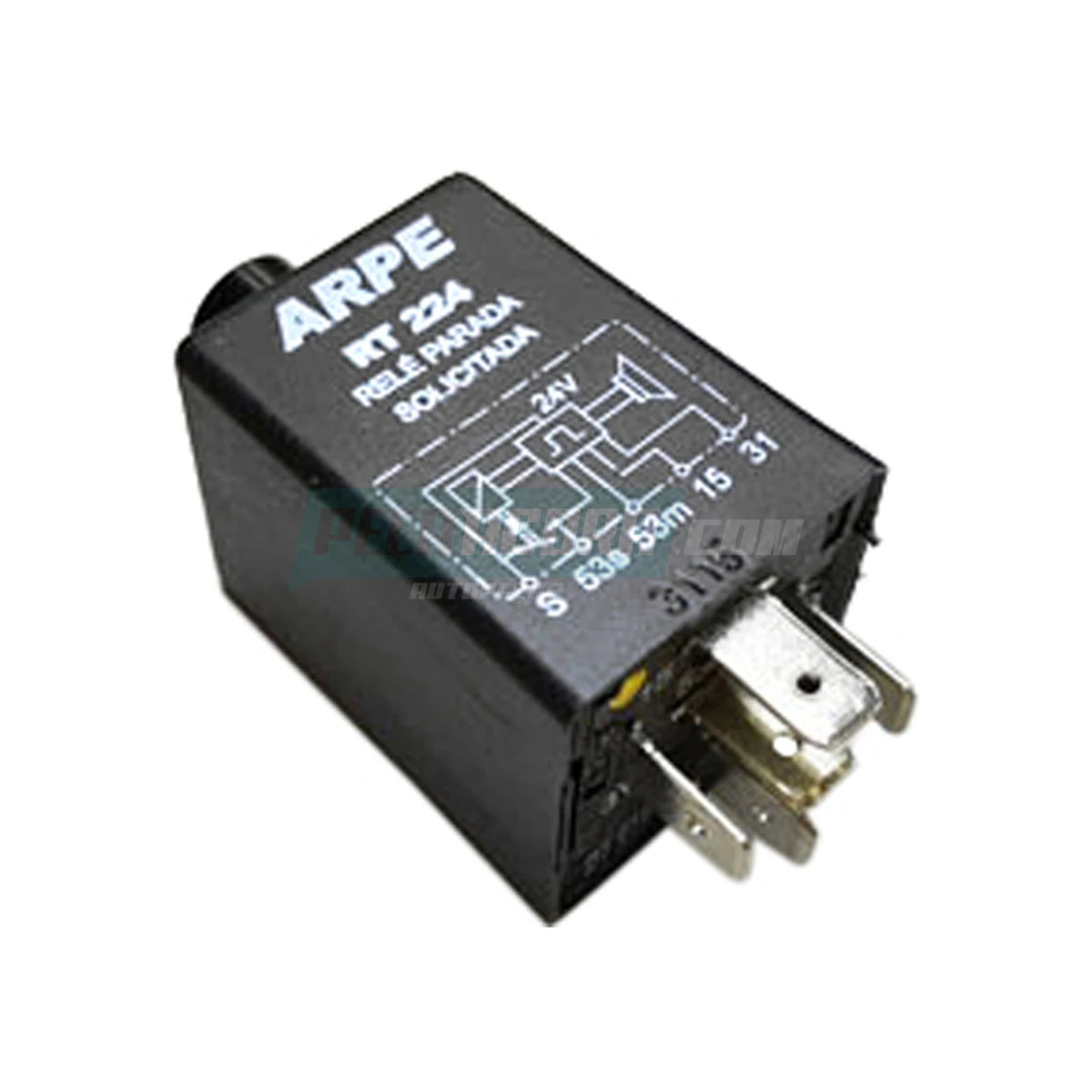 RELE TEMPORIZADOR PARADA SOLICITADA 24V 5 PINOS MB ONIBUS E MICRO ONIBUS RELE TE