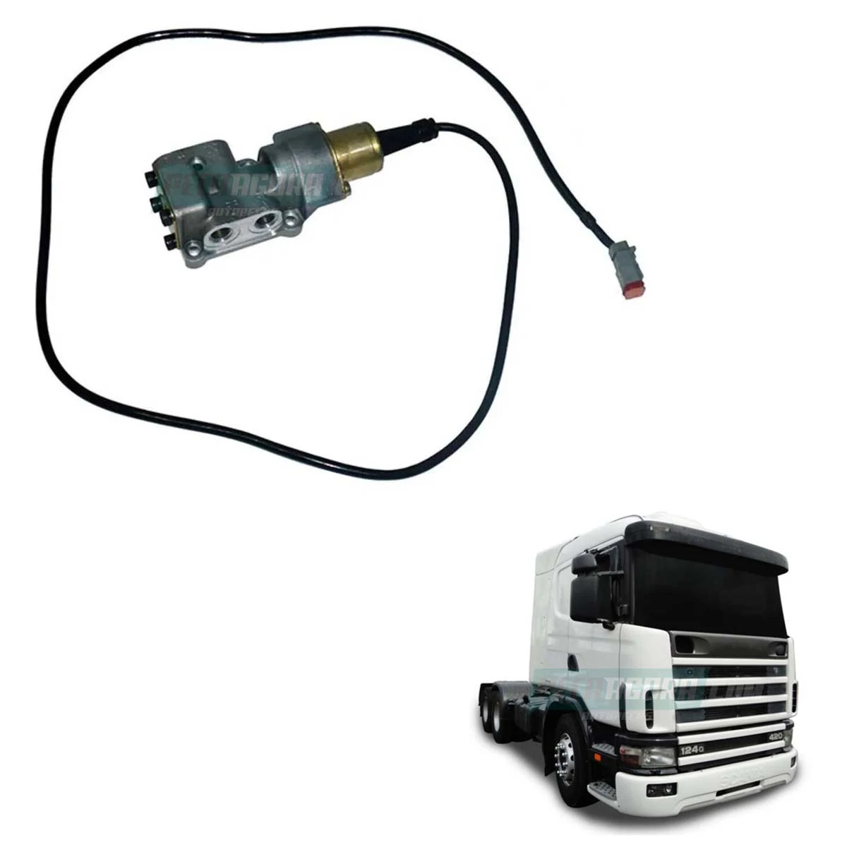 VALVULA CORTE COMBUSTIVEL PARA SCANIA SERIE 4 (1368171)