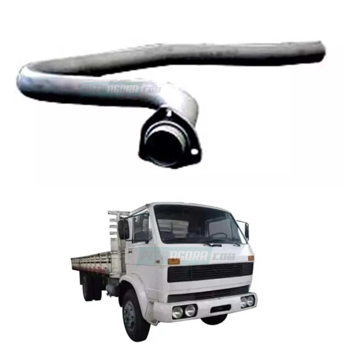 TUBO DIANTEIRO SILENCIOSO 2.1/2'' VW 690S 790S MOTOR MWM (T06253101K-VW0603D)