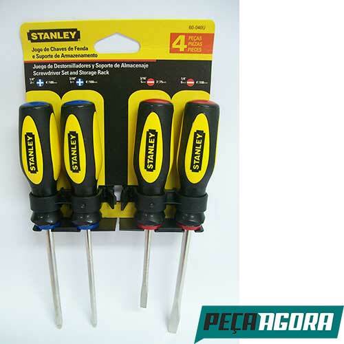 CHAVE DE FENDA/PHILLIPS JOGO COM 4 STANLEY 60.040S (17309CC)