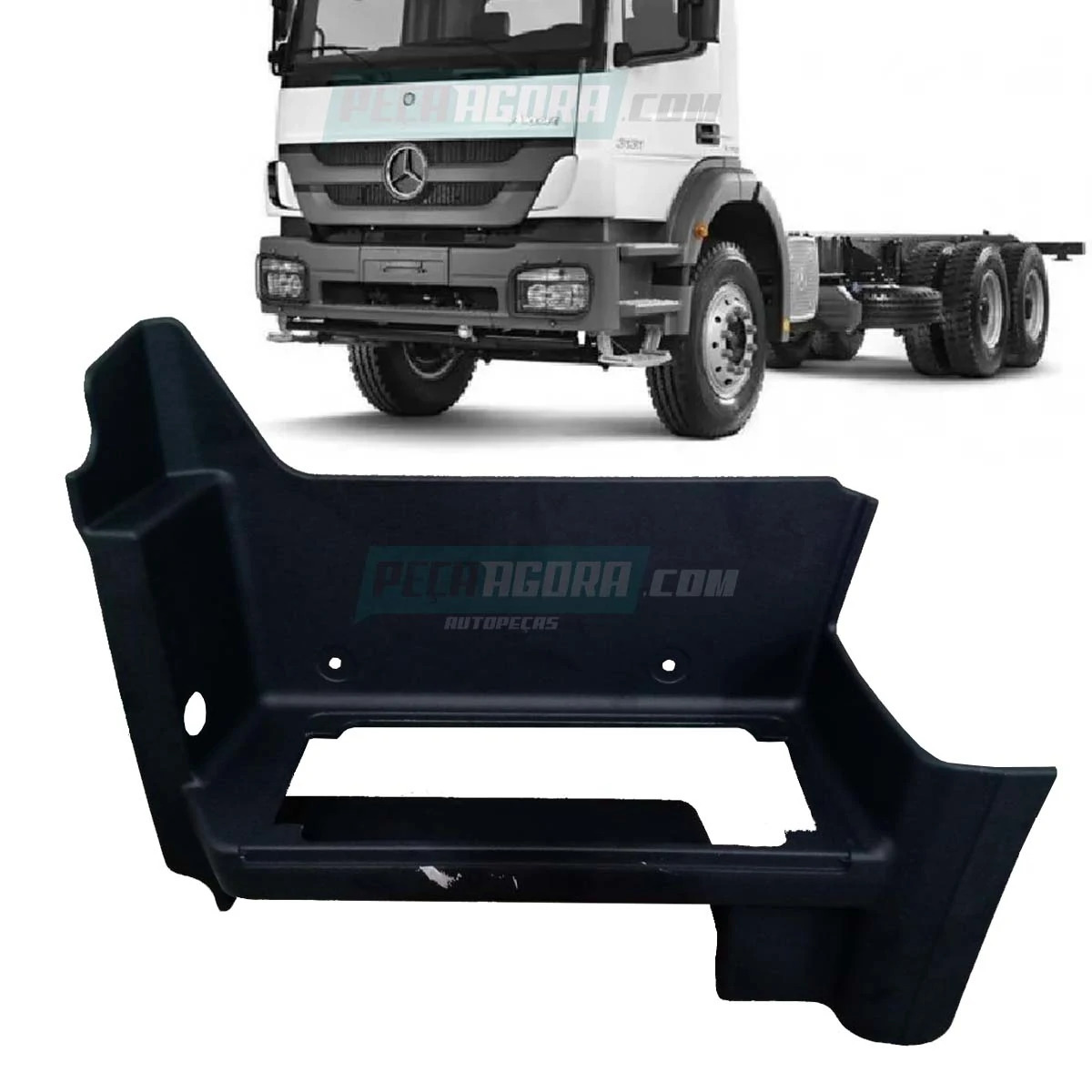 ESTRIBO 1 DEGRAU LE ESQUERDO CABINE MB AXOR 2825 2826 2828 2831 MERCEDES BENZ (9