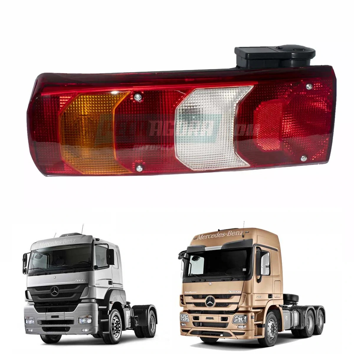 LANTERNA TRASEIRA DIREITA C/ SENSOR DE RE LED MB AXOR ACTROS 2017 2018 2019 EM M