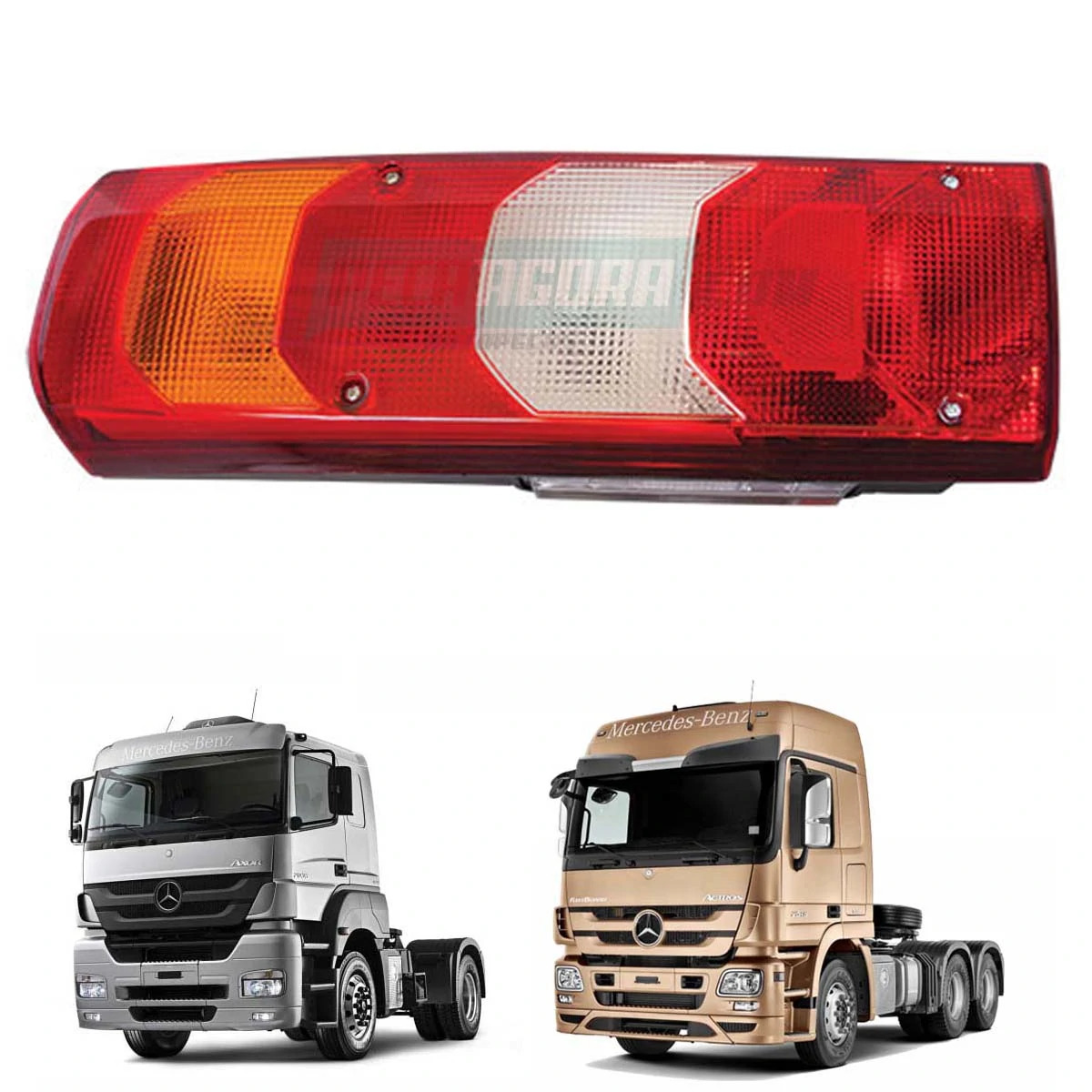 LANTERNA TRASEIRA LE ESQUERDO COM VIGIA S/ SIRENE DE RE MB ACTROS AXOR (459827)