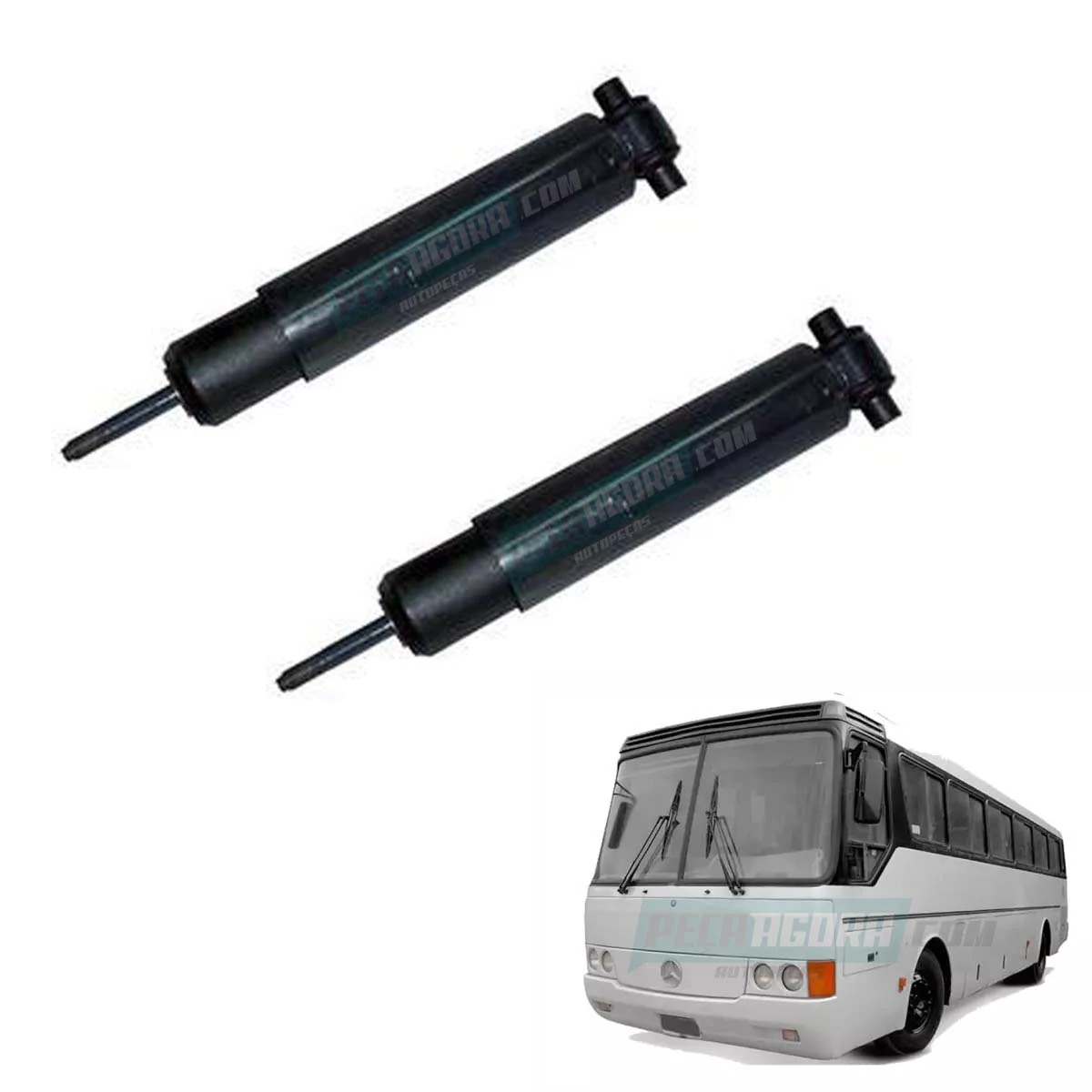 PAR AMORTECEDOR TRASEIRO TERCEIRO 3° EIXO VOLVO B10M (P.8196136)