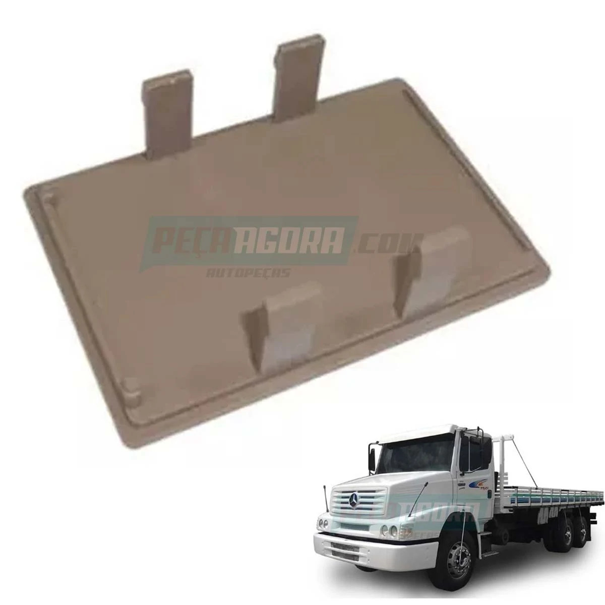 TAMPA PAINEL MARROM MB BICUDO TODOS MERCEDES BENZ (6886897139.,)