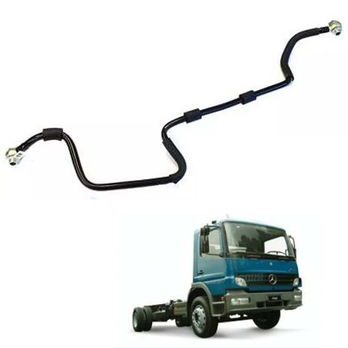 TUBO REFRIGERACAO CABECOTE COMPRESSOR MB 1620 1622 1725 1726 ATEGO 1718 2423 242