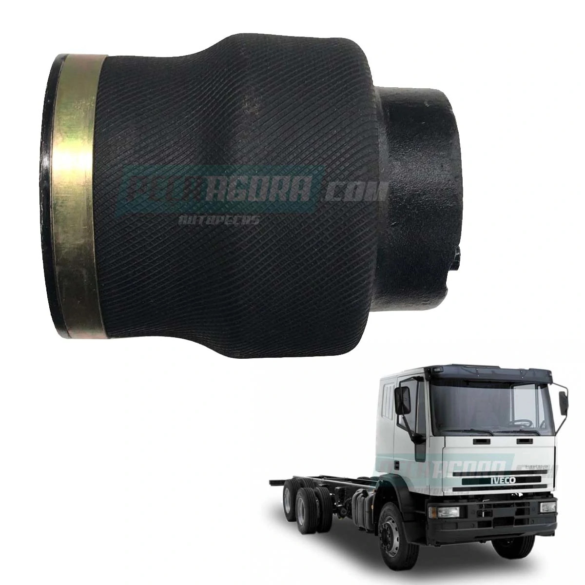 BOLSA PNEUMATICA BANCO MOTORISTA MODELO ISRI PARA IVECO EUROCARGO EUROTECH STRAL