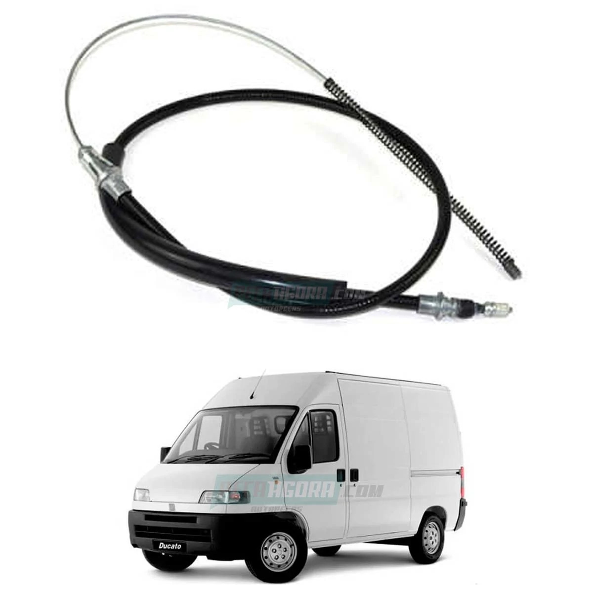 CABO FREIO MAO 2715MM TRASEIRO FIAT DUCATO PEUGEOT BOXER CITROEN JUMPER 2003 EM 