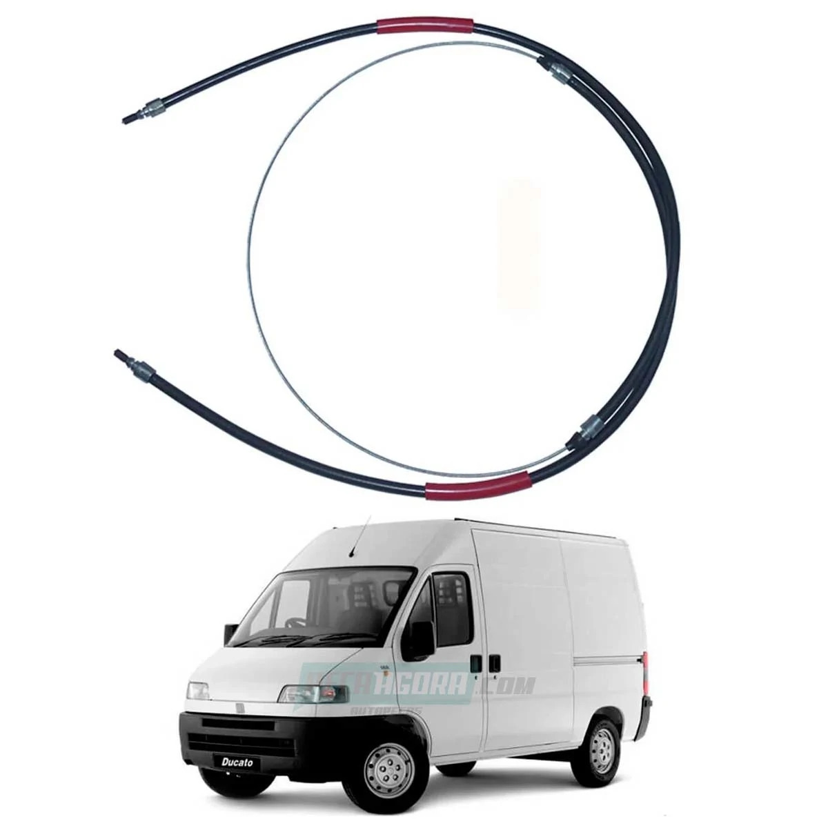 CABO FREIO MAO 2710MM TRASEIRO FIAT DUCATO PEUGEOT BOXER CITROEN JUMPER 2003 EM 
