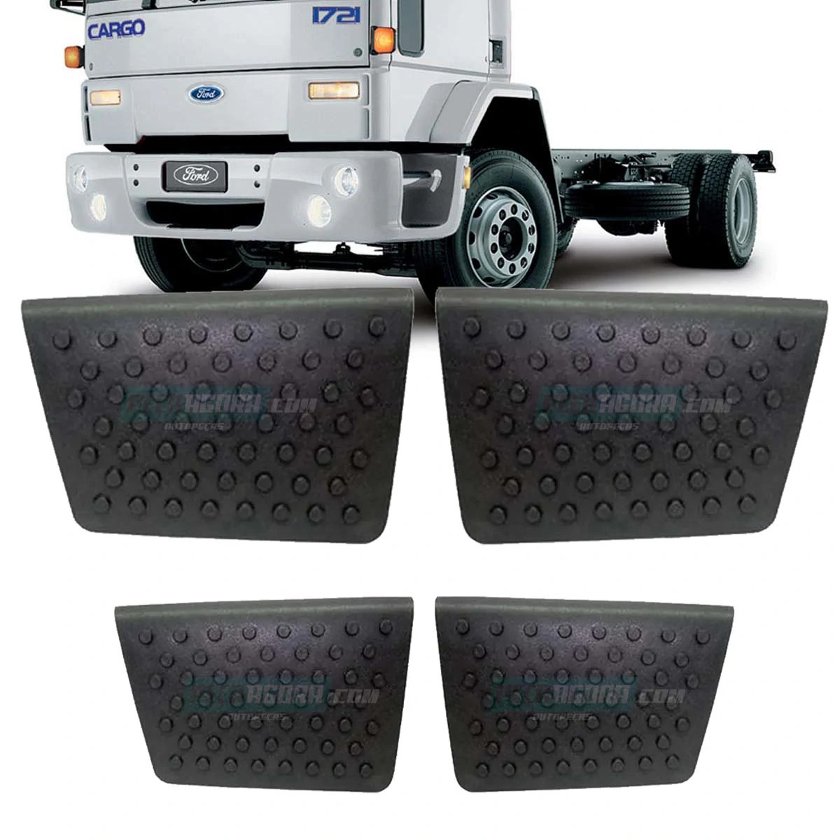 JOGO TAPETE PISANTE ESTRIBO FORD CARGO 1317 1717 1421 1617 1215 1415 (K.1C451649