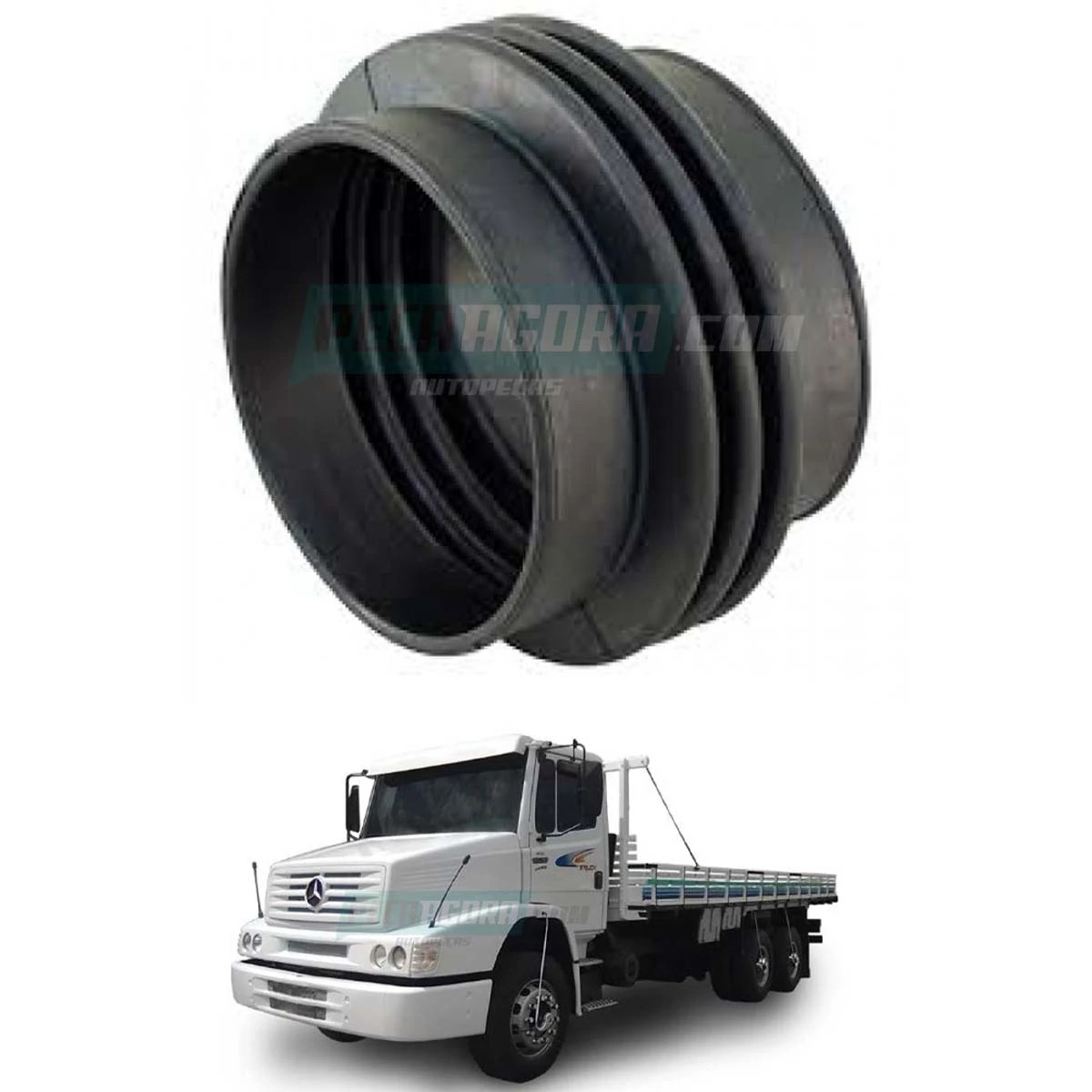 MANGUEIRA FILTRO AR MOTOR MB 1620 1621 1622 1625 1630 1633 1721 1721S 1722S 2325