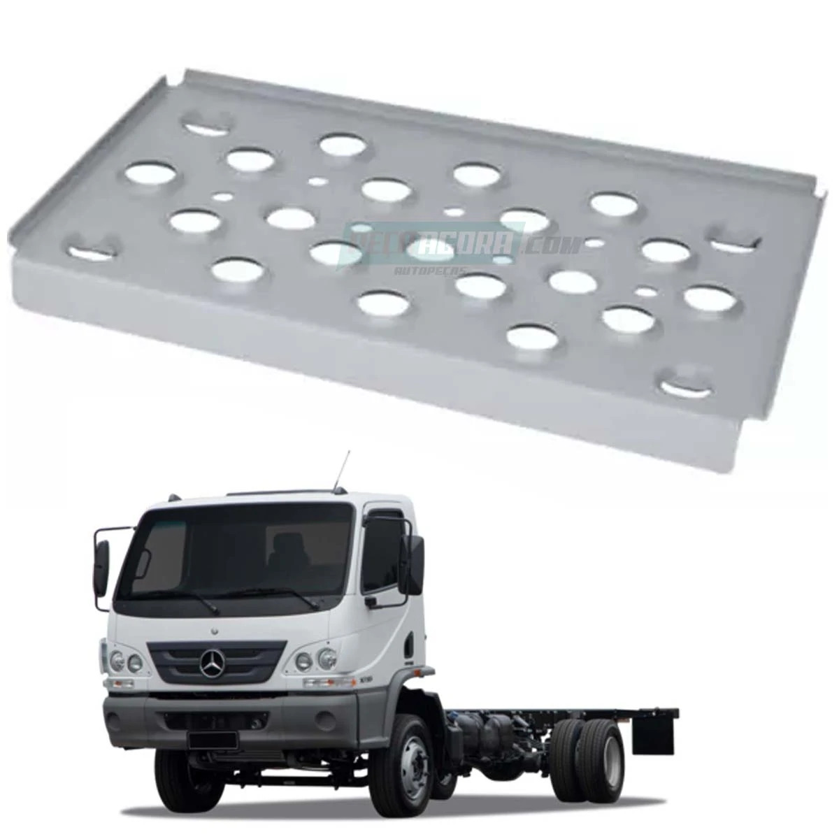 PISANTE ESTRIBO PARALAMA ESQ MB ACCELO 715 915C METAL (9796660311,)