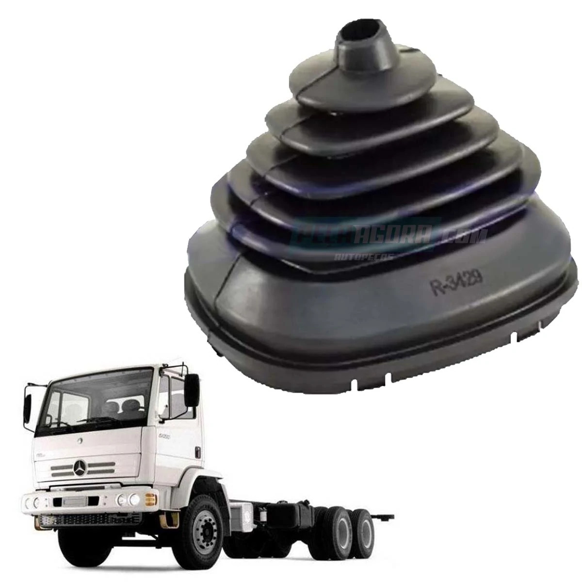 COIFA CAMBIO SUPERIOR PRETA MB 712C 914C COM TRAVA (0002641196_)