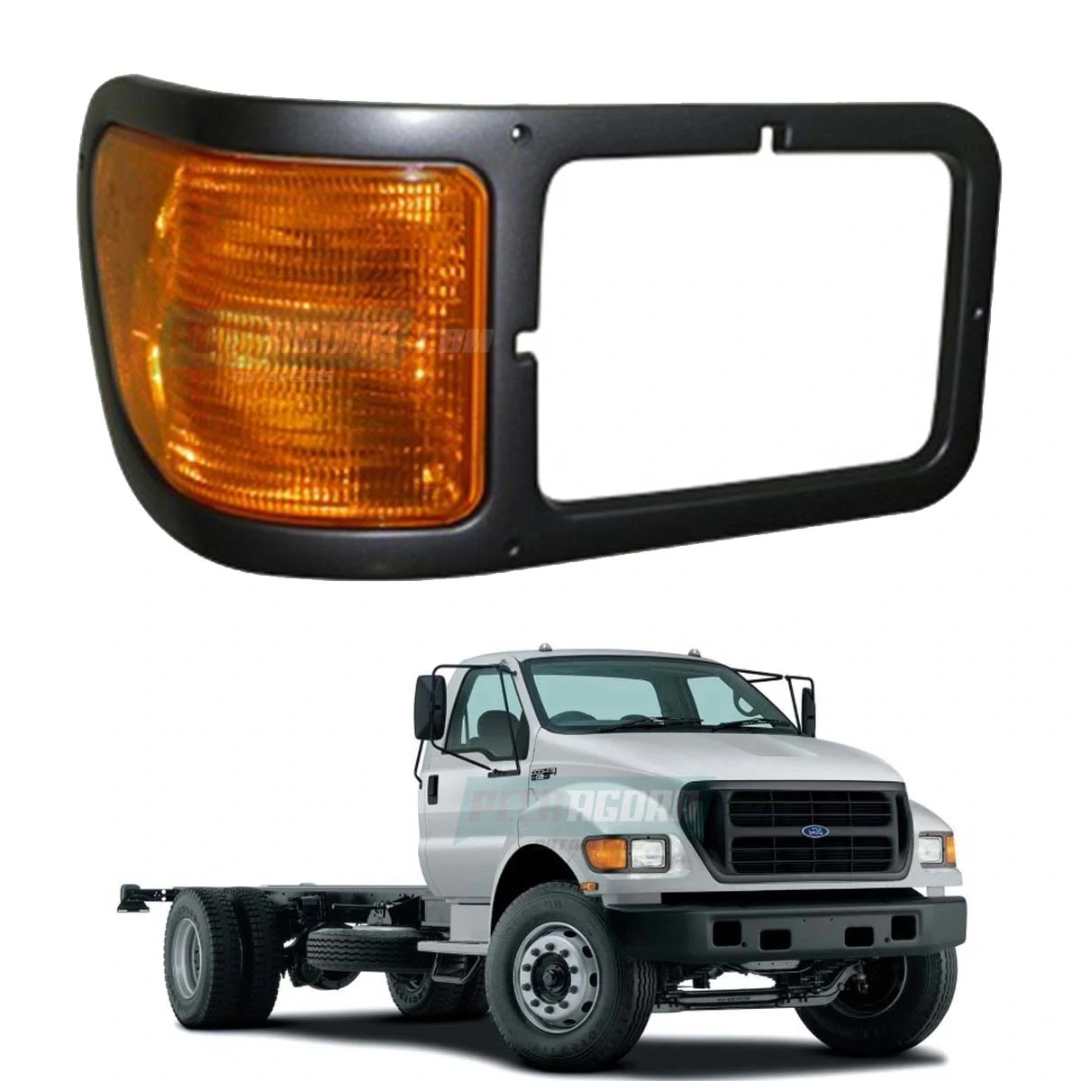 LANTERNA SETA PISCA LD DIREITO FORD F12000 F14000 F16000 98 A 2005 PITBULL (XC35