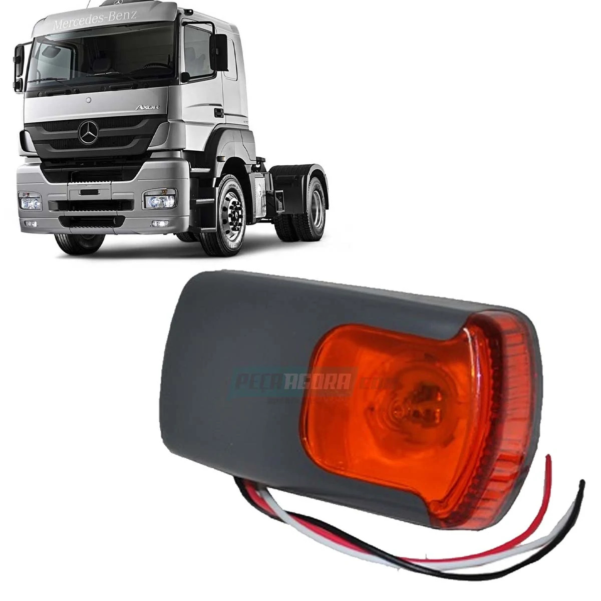 LANTERNA LATERAL SETA PISCA MB AXOR 2035 2040 2044 2540 2640 MERCEDES BENZ (9408
