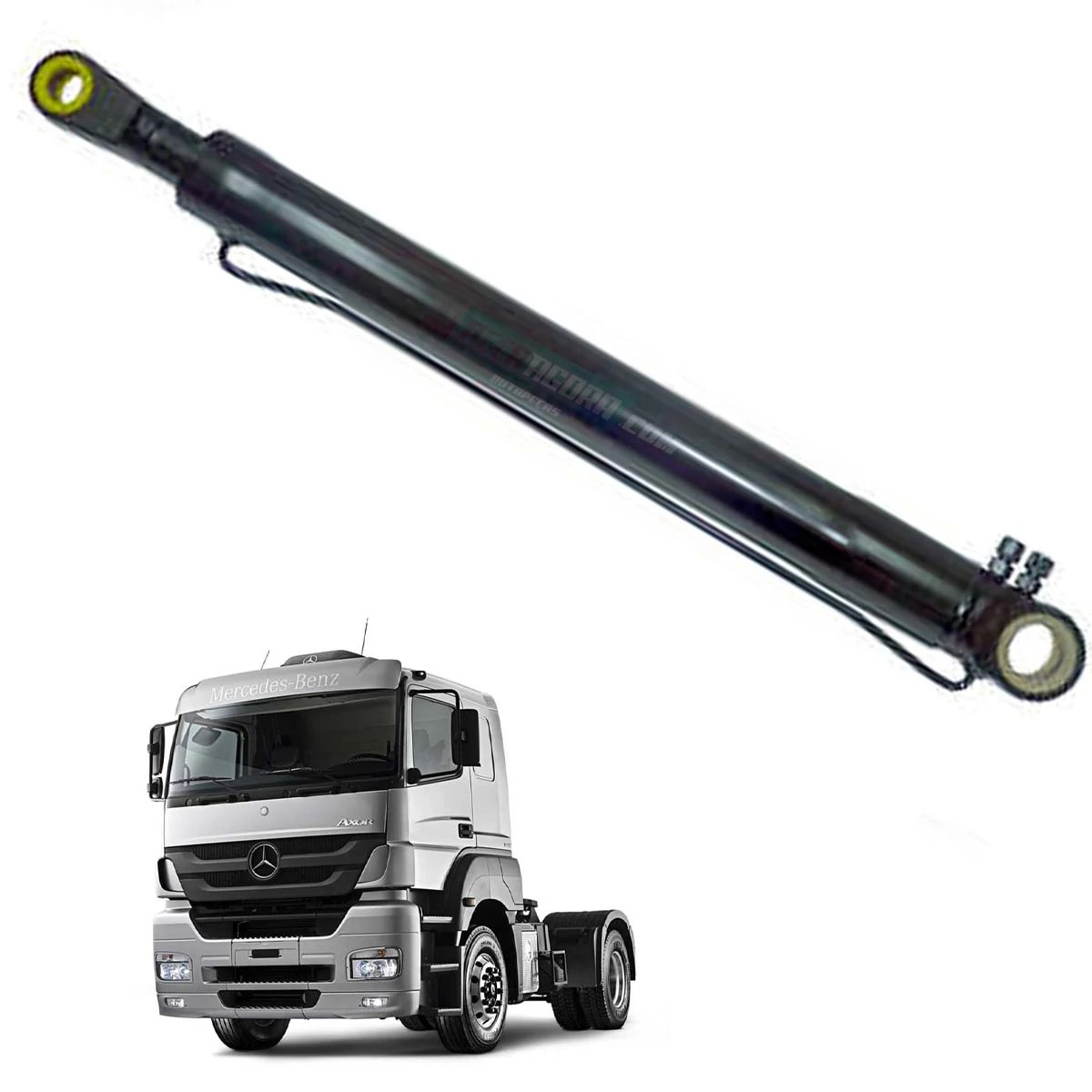 CILINDRO BASCULAR CABINE MB AXOR 2035 2540 MB 1938S 1944S 780 X 60MM - 2 SAIDAS 