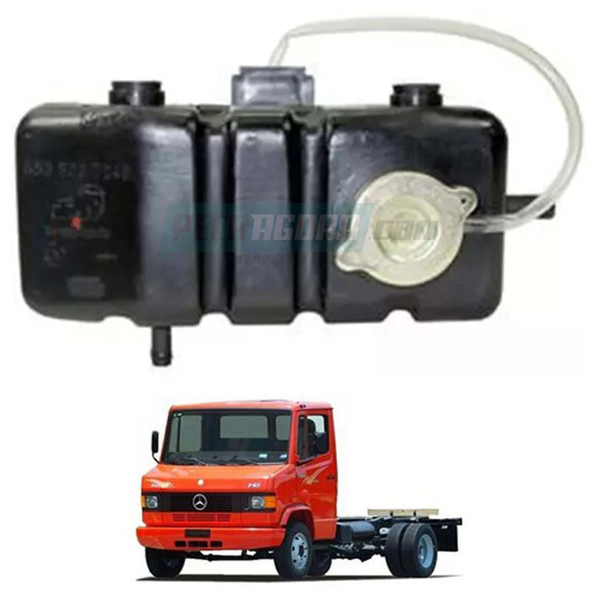 RESERVATORIO COMPENSACAO RADIADOR MB 709 L710 L912 L913 ONIBUS LO712 LO812 OM364