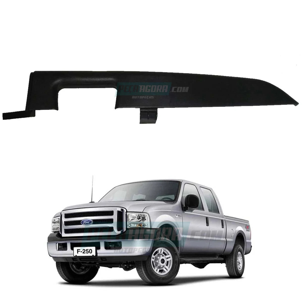 PUXADOR INTERNO PORTA LE PRETO FORD F250 F350 F4000 (YC352524141BAN2B.)