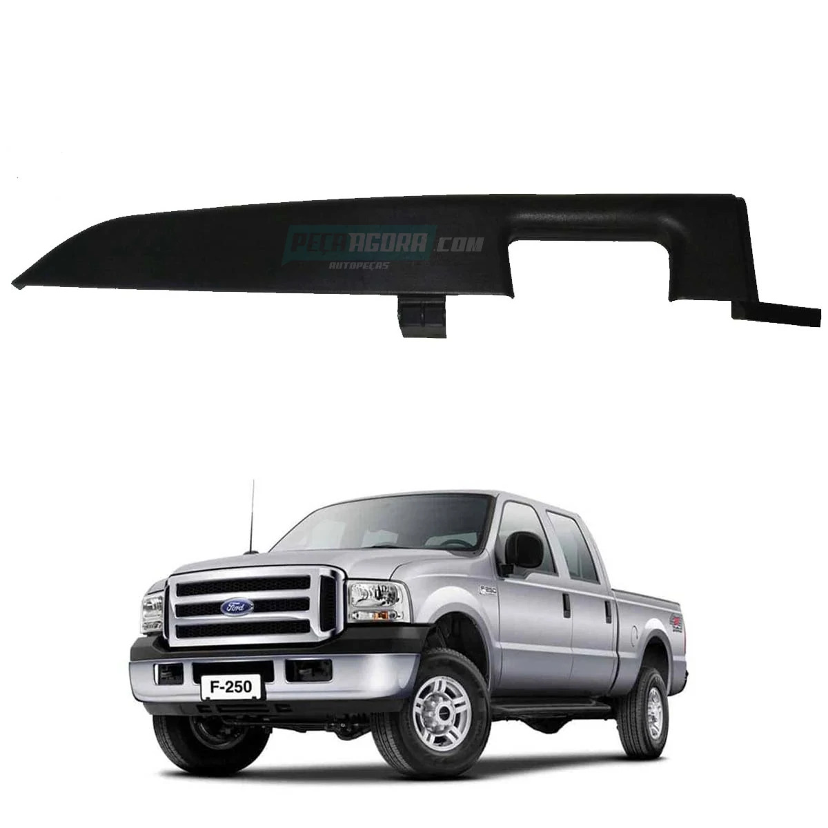 PUXADOR INTERNO PORTA LD PRETO FORD F250 F350 F4000 (YC352524140BAN2B)