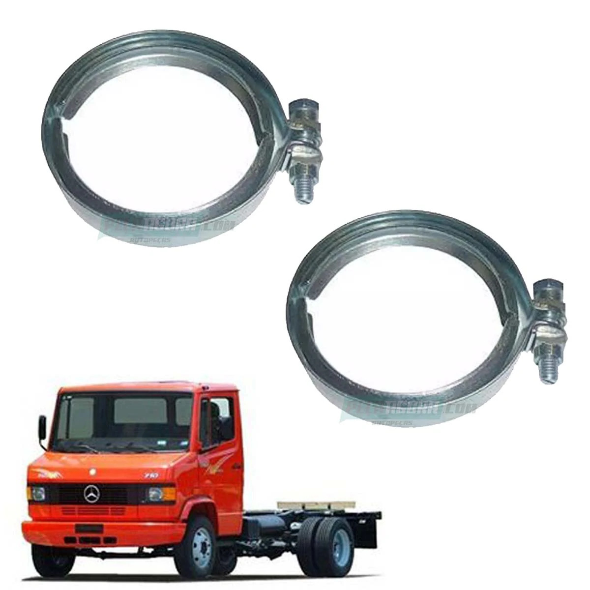 CAIXA 2 ABRACADEIRA TURBINA 90X95MM MB 710 914 MERCEDES BENZ  (CX.UNIAO5/8-00399