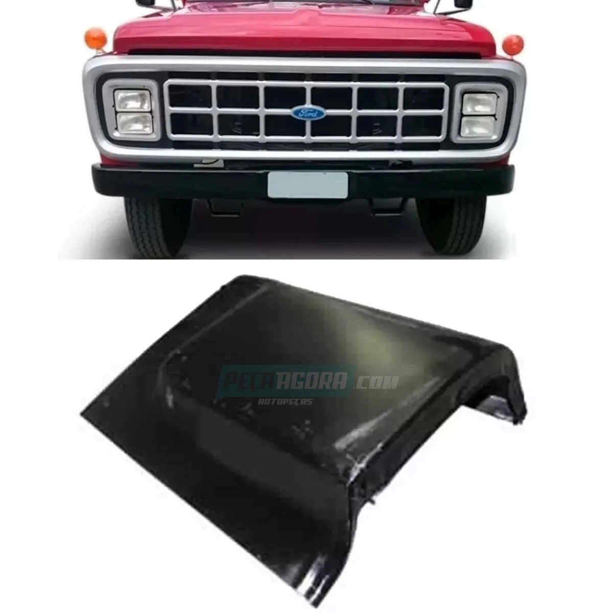 PONTEIRA PARALAMA ESQ FORD F600 F11000 F22000 72 A 92 FIBRA  (C7TZ16B161A-3060PT