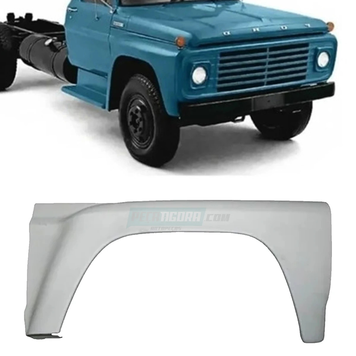 PARALAMA DIANTEIRO DIR FIBRA FORDAO F600 F700 F11000 F14000 1972 A 1992 (84TU160