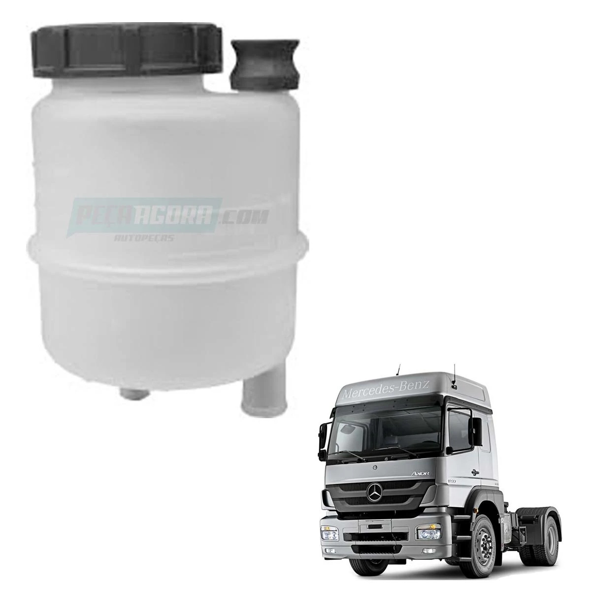 RESERVATORIO OLEO DIRECAO HIDRAULICA SEM SENSOR MB AXOR 1933 2035 2044 2544 (693