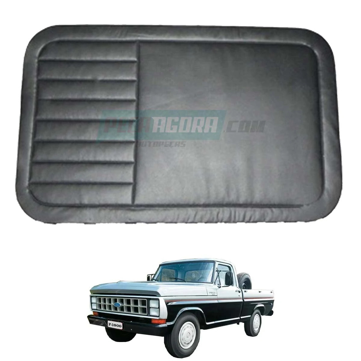 FORRO PORTA PVC PRETO DIREITO FORD F100 F1000 F14000 ATE 1992 SEM ABERTURA M7004