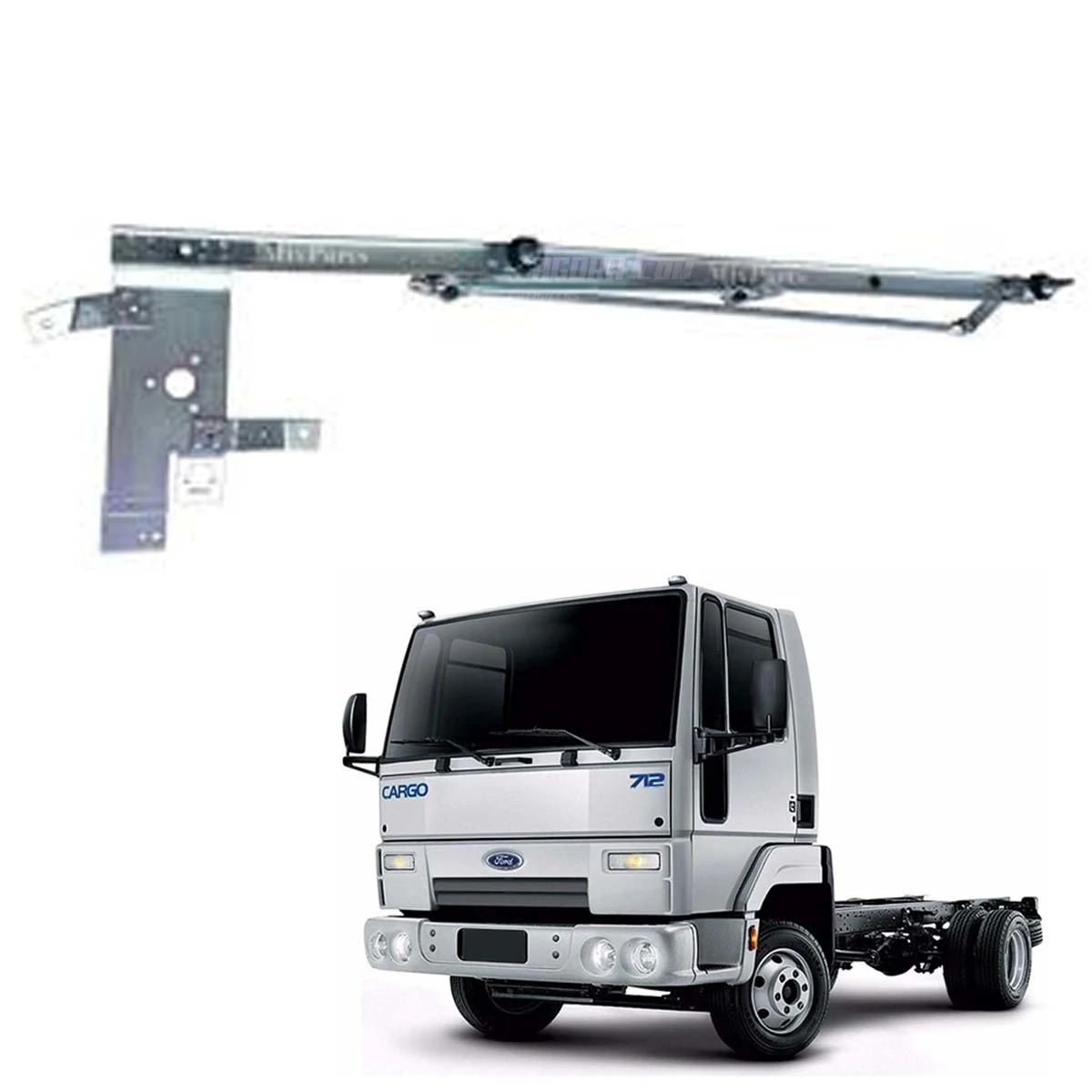 CONJUNTO MECANISMO LIMPADOR PARABRISA COMPLETO ORIGINAL FORD 712 2007 A 2012 814