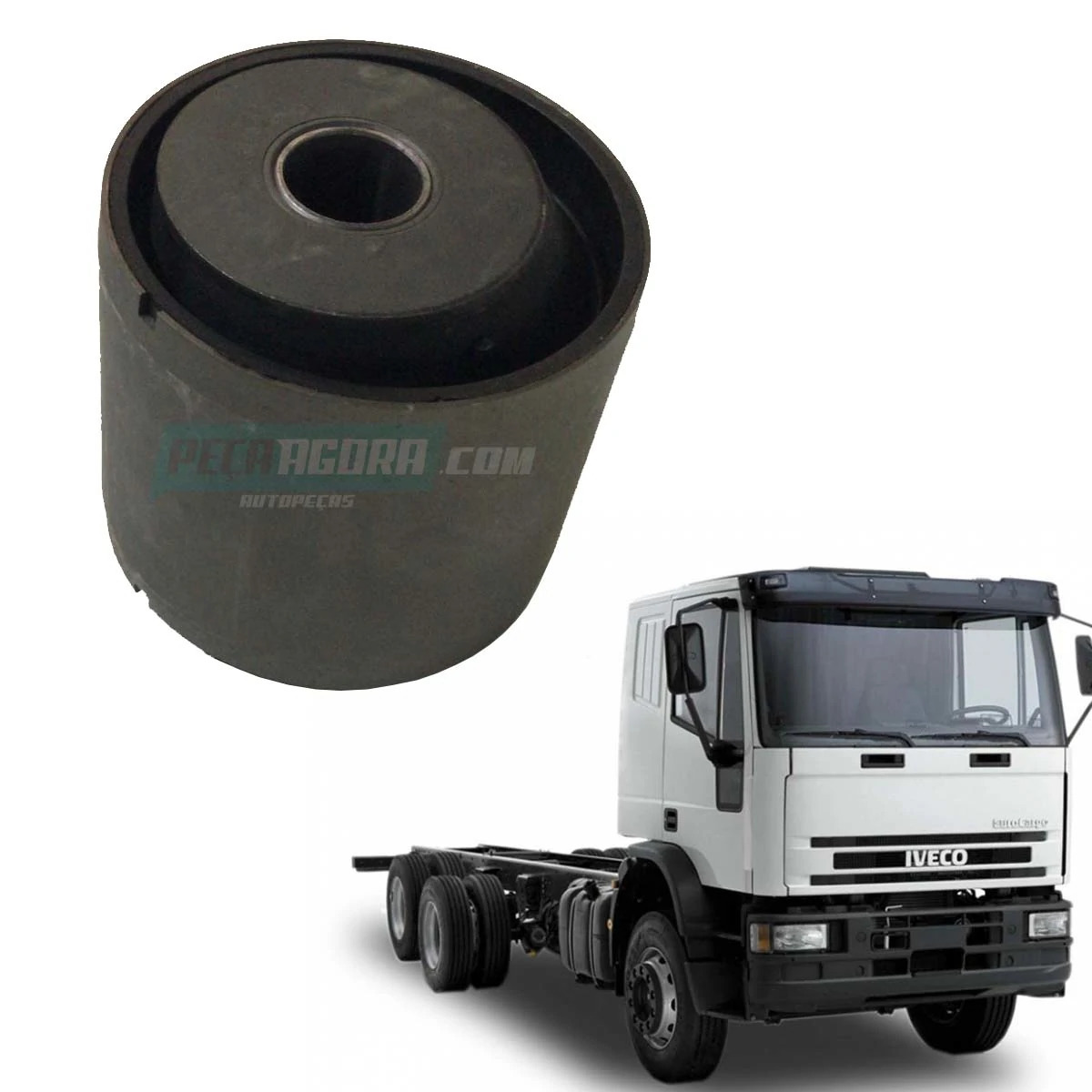 BUCHA BRACO CABINE DIANTEIRA 23.5X105X108MM PARA IVECO EUROCARGO CAVALLINO TECTO