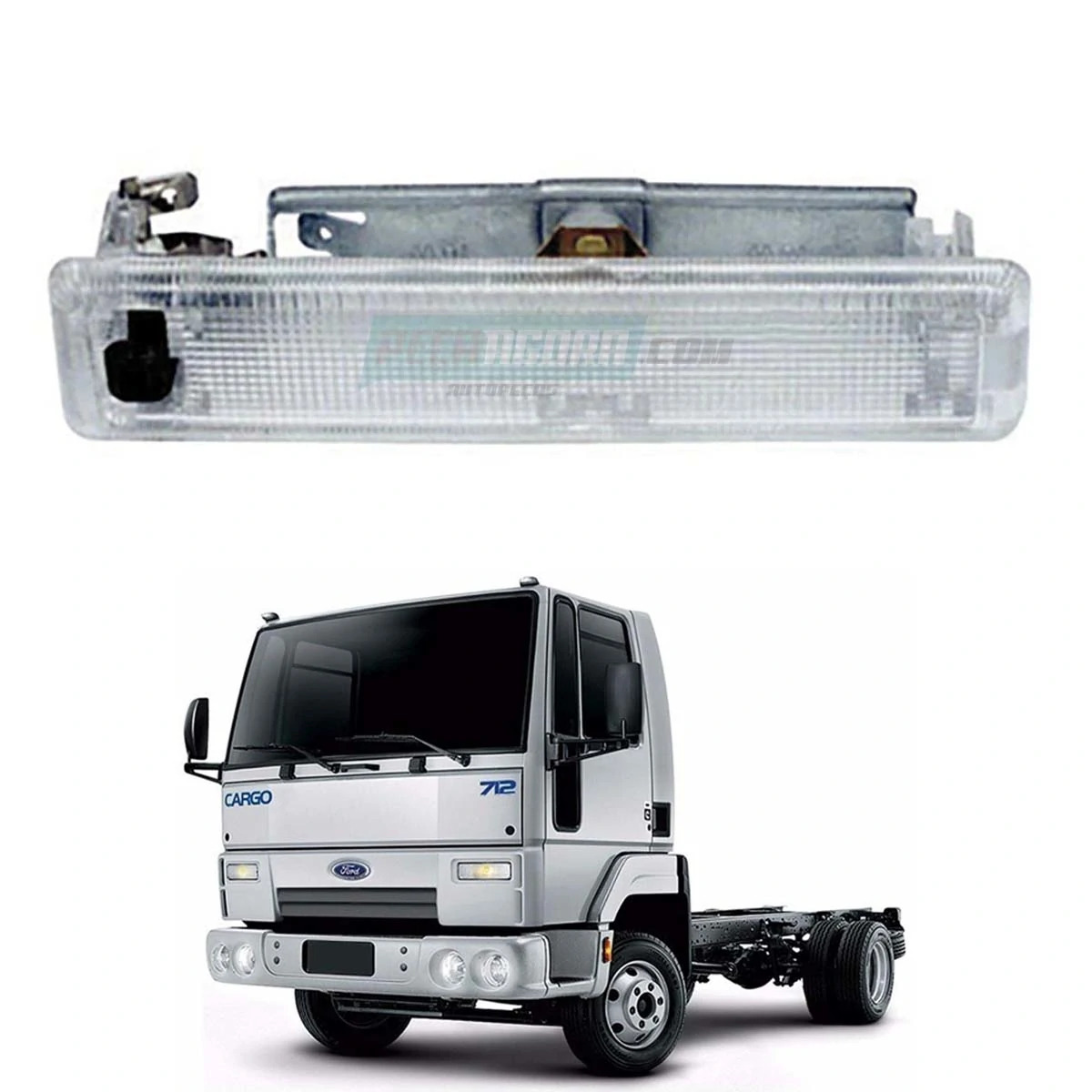 LANTERNA INTERNA CORTESIA TETO FORD CARGO 1985 EM DIANTE (E6HT13776AA.)