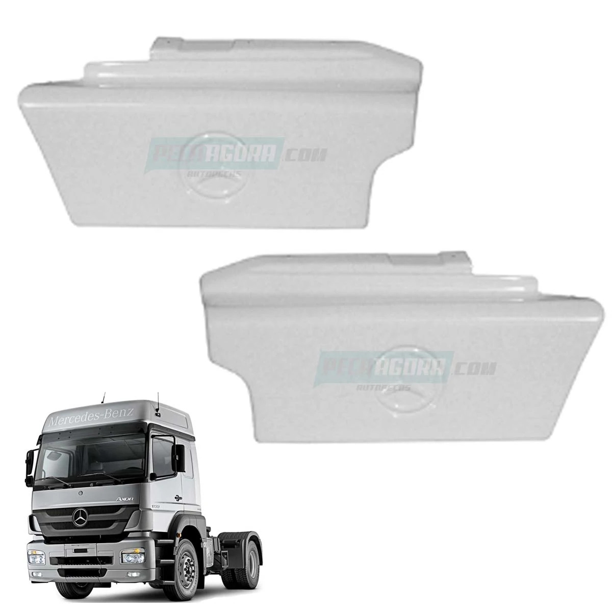 KIT TAMPA ESTRIBO MB AXOR 1933 PLASTICO ABS (M30018)