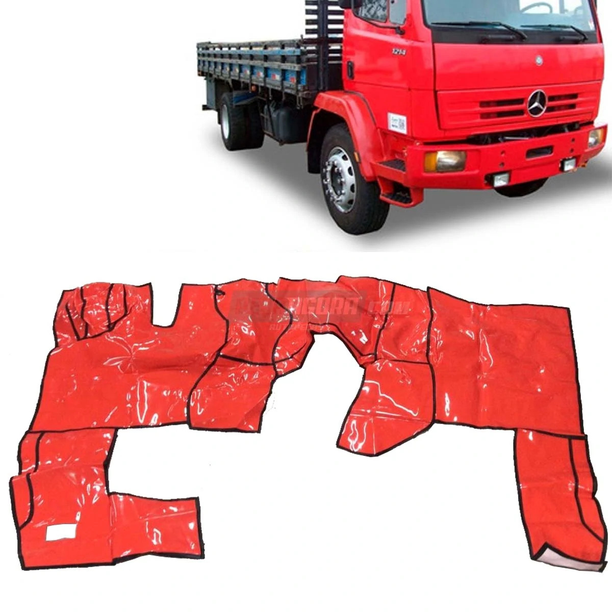 TAPETE VINIL VERMELHO MB 1214 914 1215 1720 CARA CHATA MECANICO 98 EM DIANTE (MB