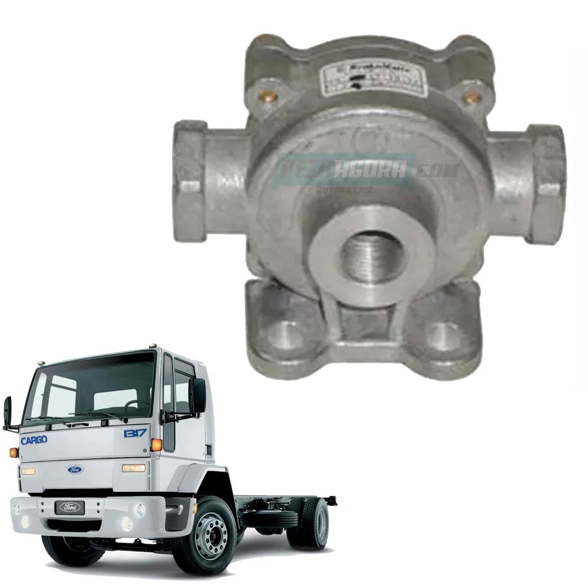CAIXA 2 VALVULA DESCARGA RAPIDA FORD 1317E 1517E 2428E 2632E 4432E (CX.96TU2A095