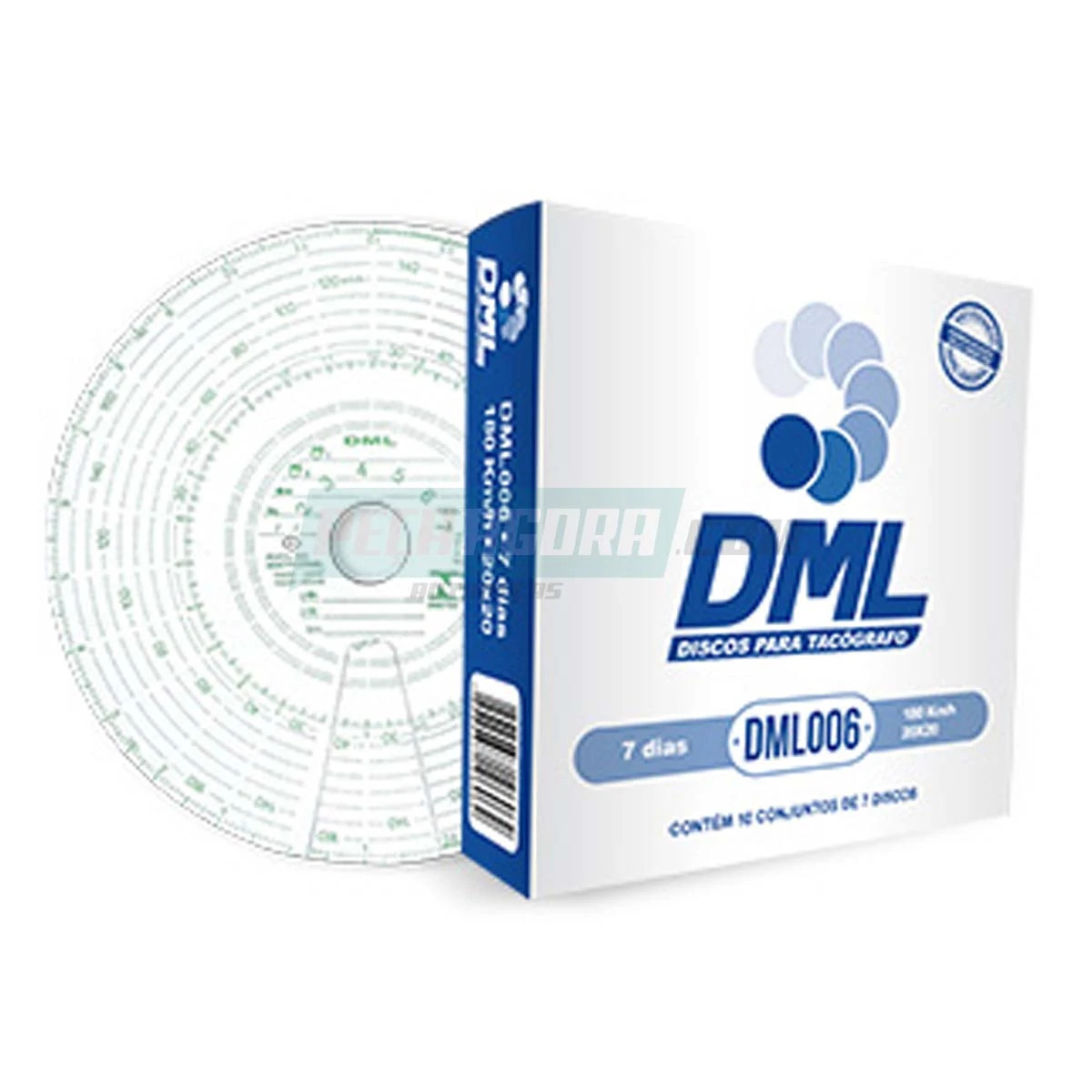 DISCO TACOGRAFO SEMANAL 180 KM 20X20 CAMINHÕES ONIBUS VANS (DML006)