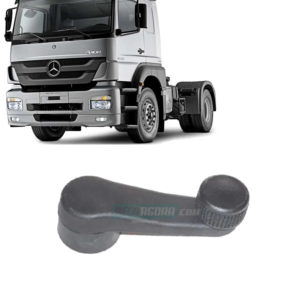 MANIVELA INTERNA LEVANTAR VIDRO PORTA MB AXOR 1933 2533 2625 2628 2825 2826 2831