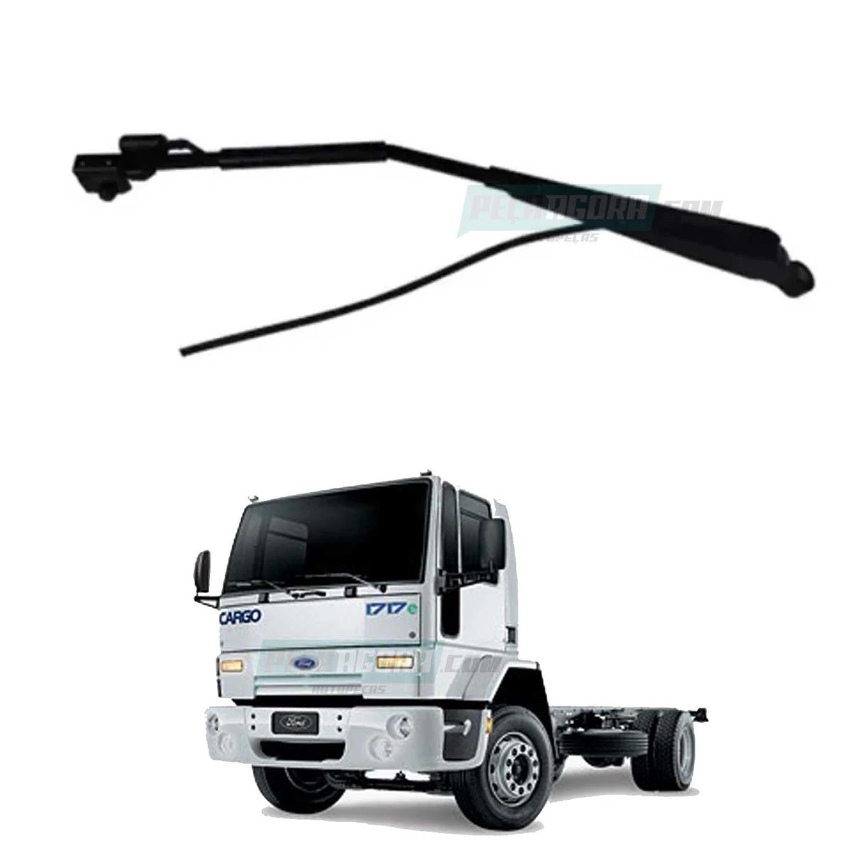 BRACO LIMPADOR FORD CARGO 1992 A 2011 COM ESGUICHO (TNA955409-KIT)