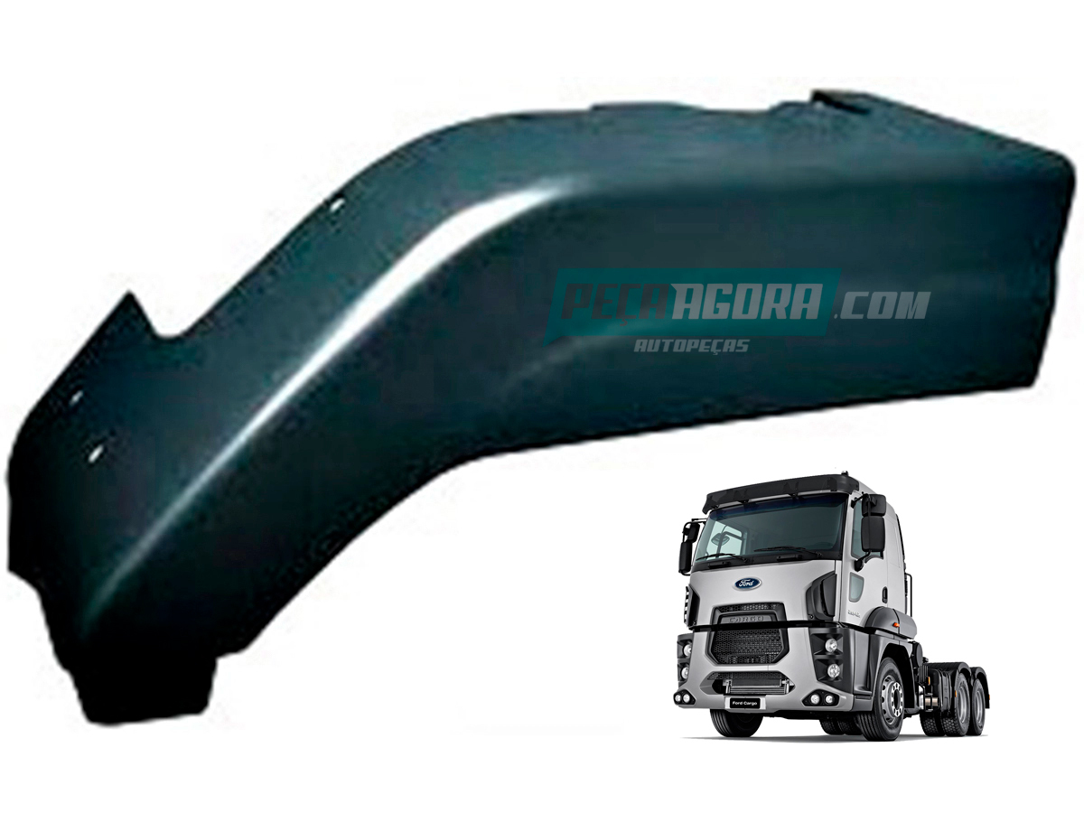 PARALAMA DIANTEIRO LE ESQUERDO FIBRA FORD CARGO 712 2007 A 2009 814 815 915 2000