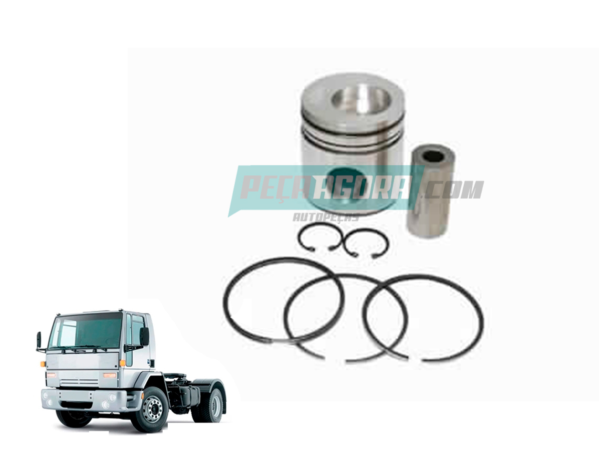 PISTAO MOTOR COM PINO TRAVA FORD FNH FASE 3 EXPORTACAO CARGO 3224 3530 2219 MOTO