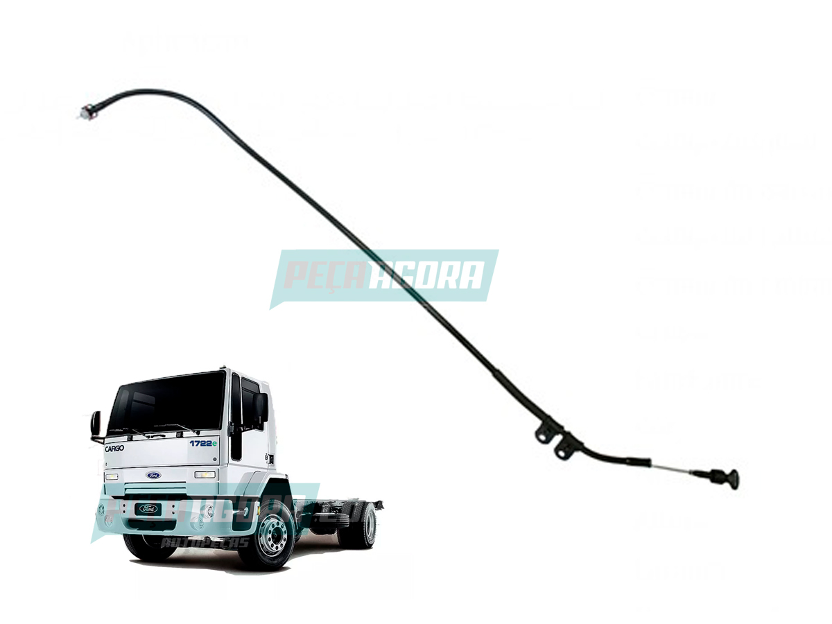 VARETA E TUBO NIVEL OLEO FORD CARGO 1722 1723 2423 2429 2623 2629 2422 2428 2622