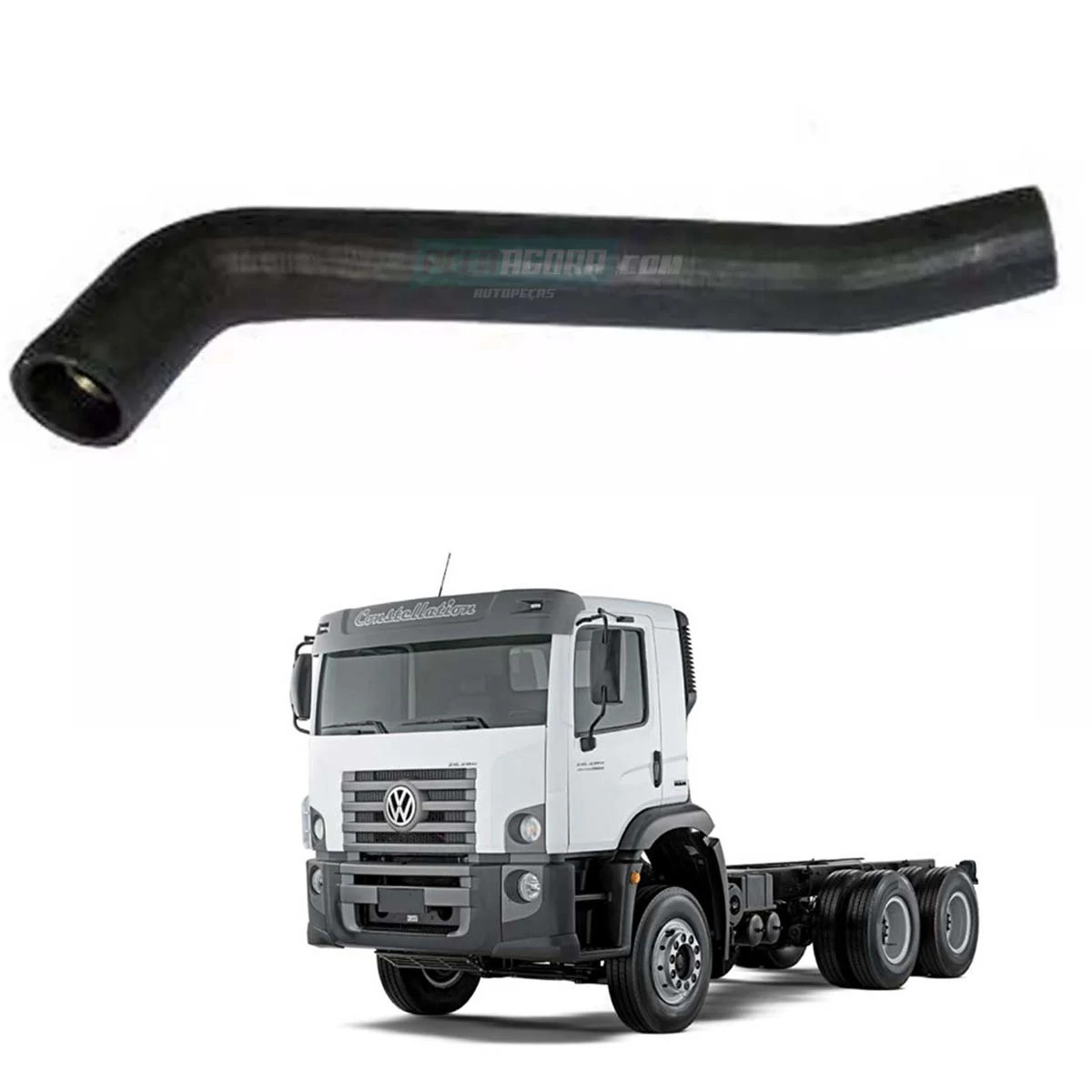 MANGUEIRA RADIADOR INFERIOR COM MOTOR MAN VW CONSTELLATION 17230 23230 VOLKSWAGE