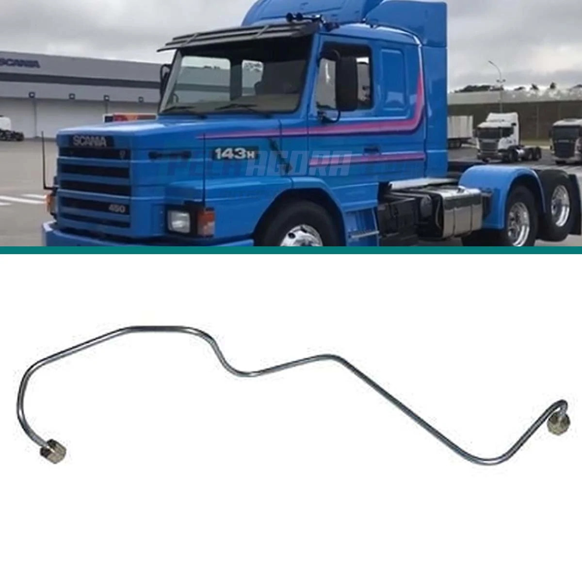 CANO INJETOR 4º CILINDRO MOTOR DIESEL PARA SCANIA 141 142 148 (263914)