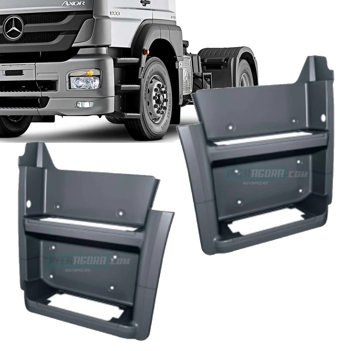 ESTRIBO FIBRA PAR ESQ DIR MB AXOR 1933 LE LD MERCEDES BENZ (K.9406660801-9406660