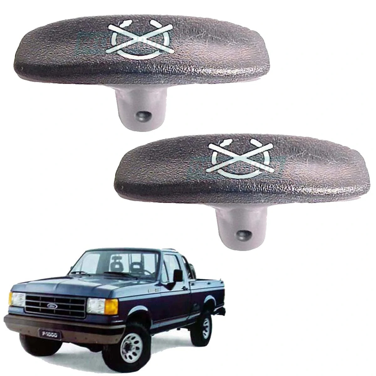 CAIXA 2 BOTAO SIMBOLO ESTRANGULADOR FORD F 1000 F 2000 F 4000 (CX.87TU9N578A]**2
