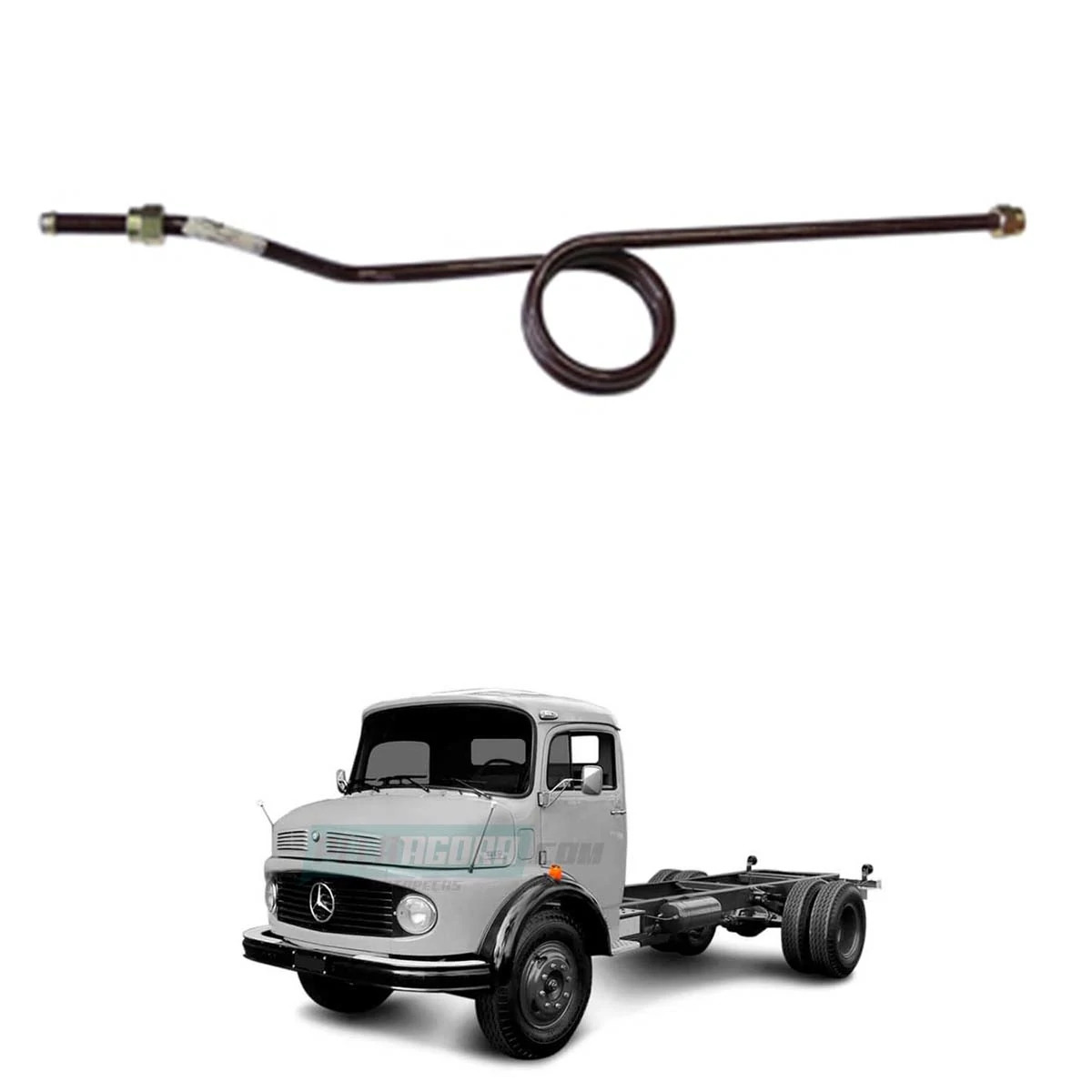 CANO COMPRESSOR AR CHASSI 5170MM MB 1113 (3444203726,)