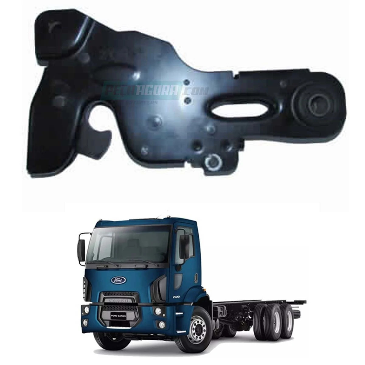 TRANCA FECHADURA CABINE BASCULANTE FORD NOVO CARGO 1317 4X2 1319 4X2 1517 4X2 15